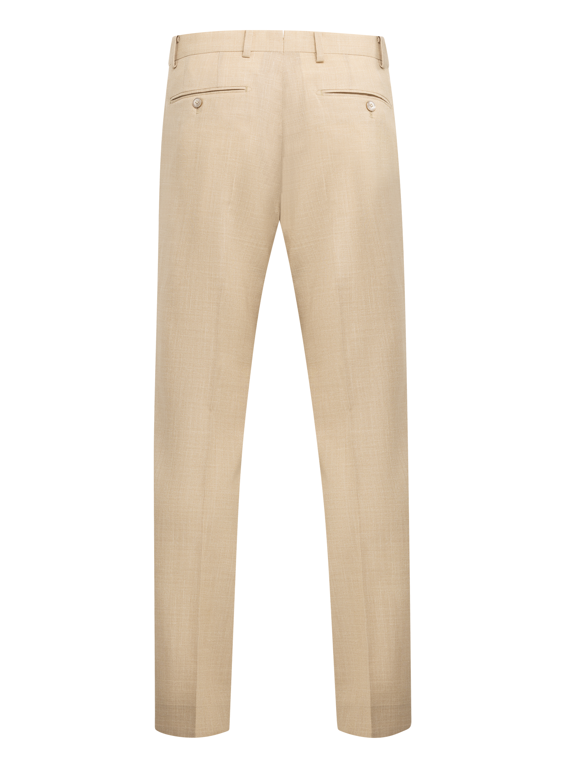 Pak van wol, zijde en linnen (loro piana-stof) | Beige