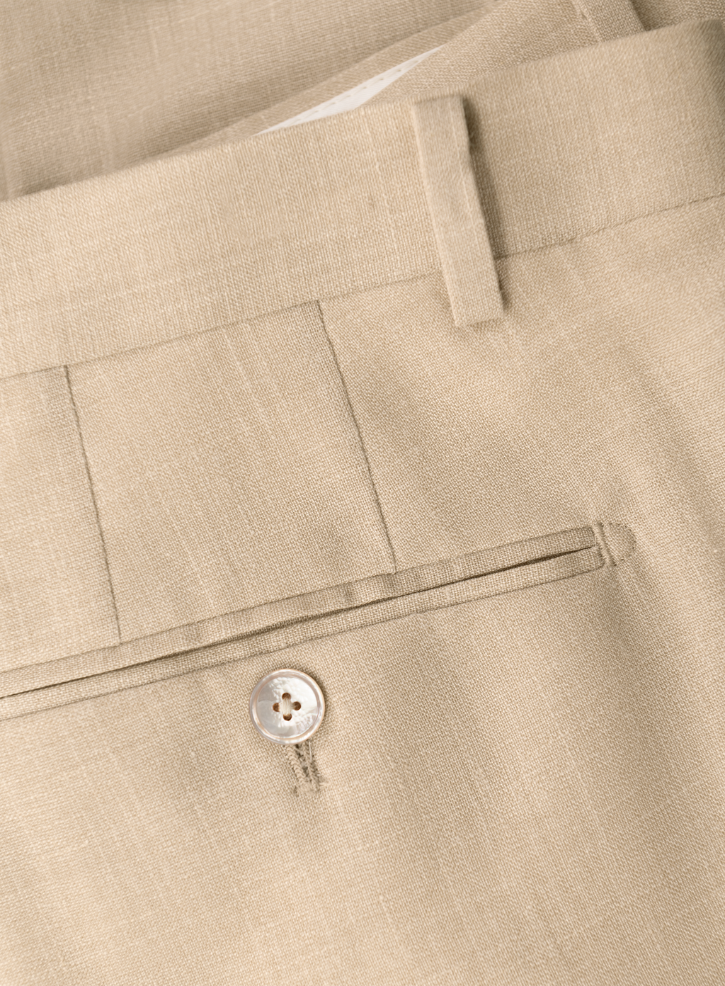 Pak van wol, zijde en linnen (loro piana-stof) | FULL_WIDTH | Beige