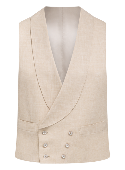 Pak van wol, zijde en linnen | Beige