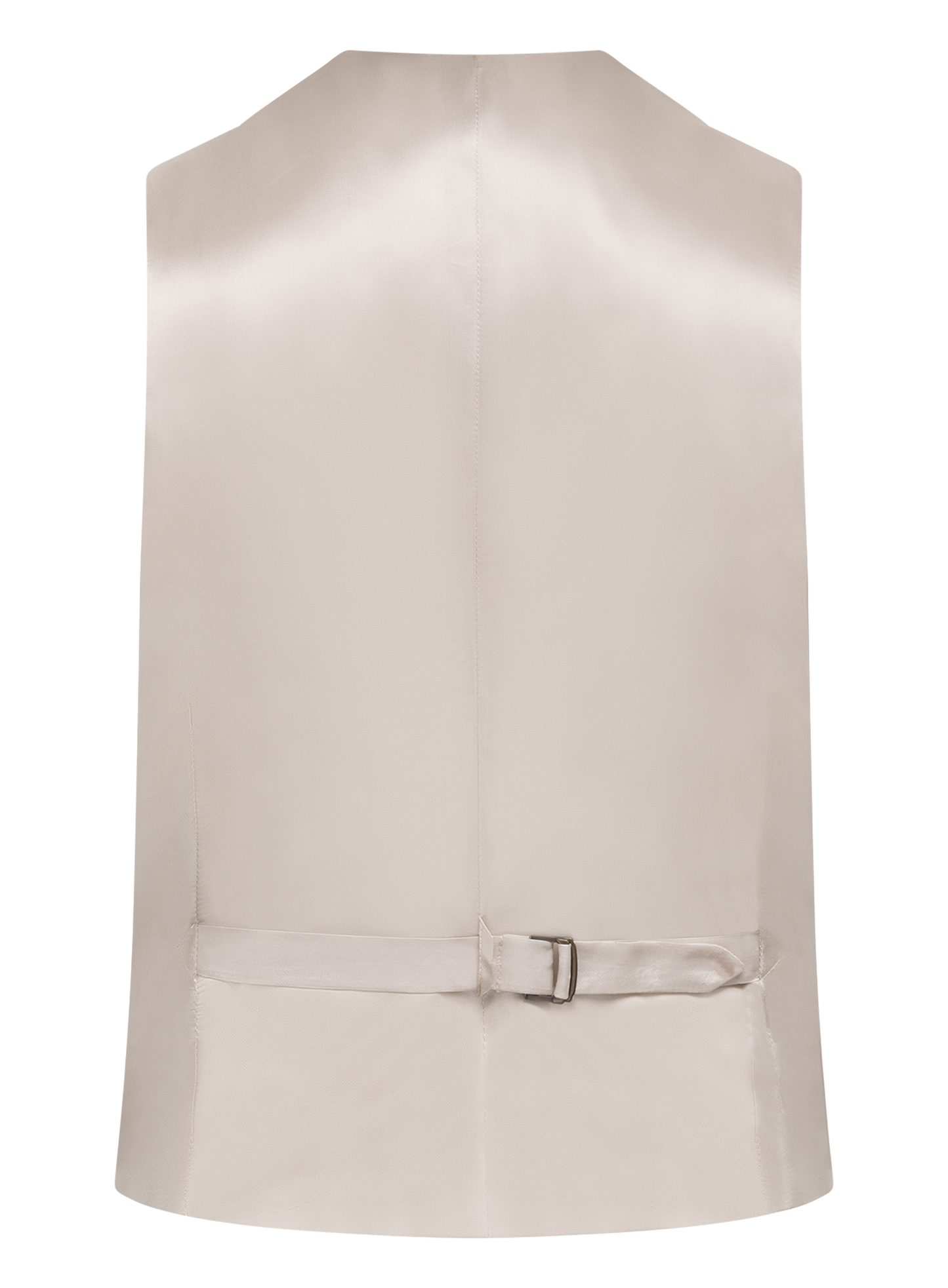 Gilet van wol, zijde en linnen | Beige