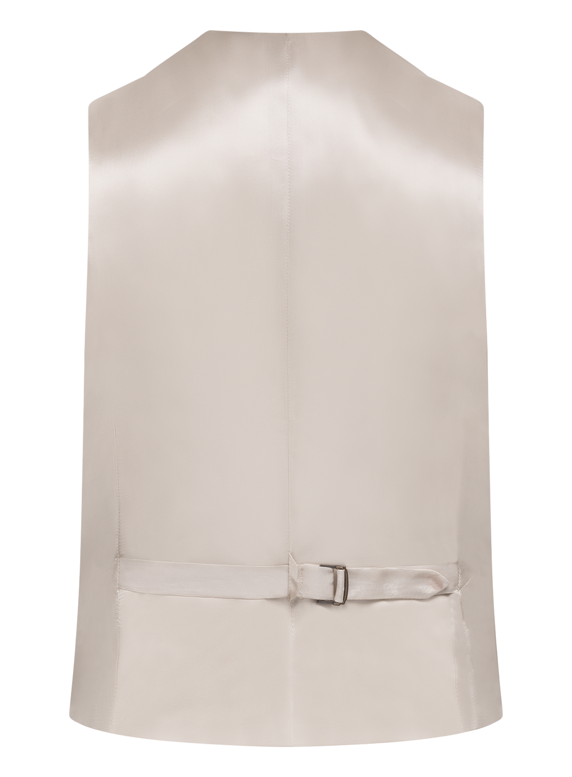 Gilet van wol, zijde en linnen | Beige