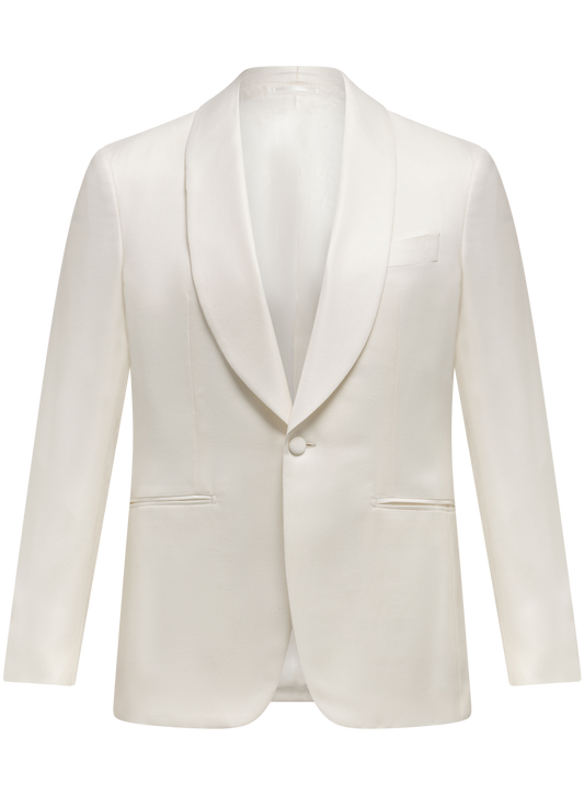 Smokingjasje van bamboe | Wit