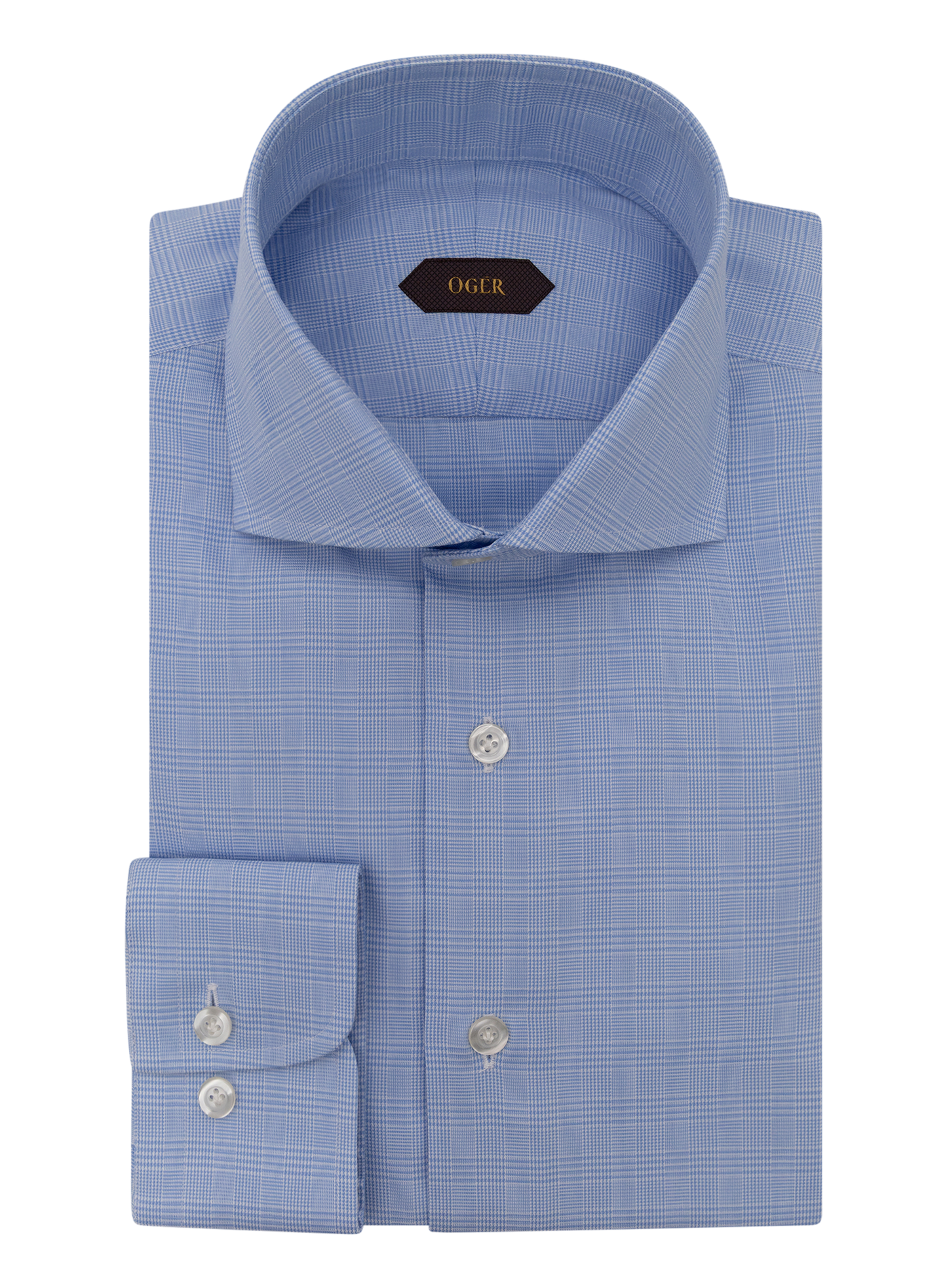 Geruit katoenen shirt | FULL_WIDTH | L.Blauw