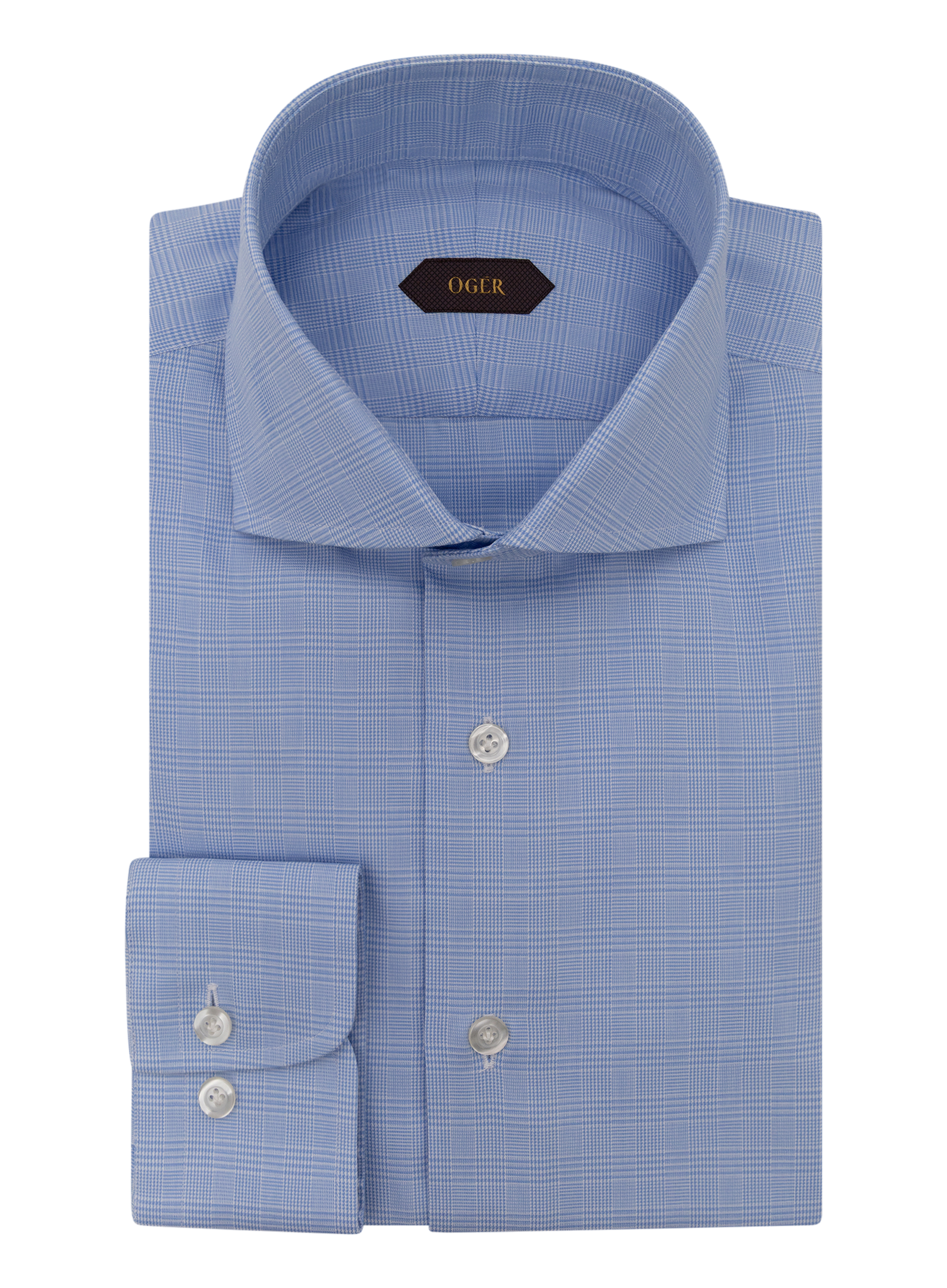 Geruit katoenen shirt | FULL_WIDTH | L.Blauw