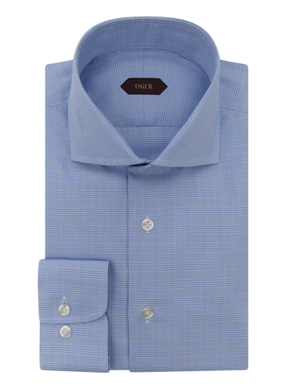 Geruit katoenen shirt | FULL_WIDTH | L.Blauw