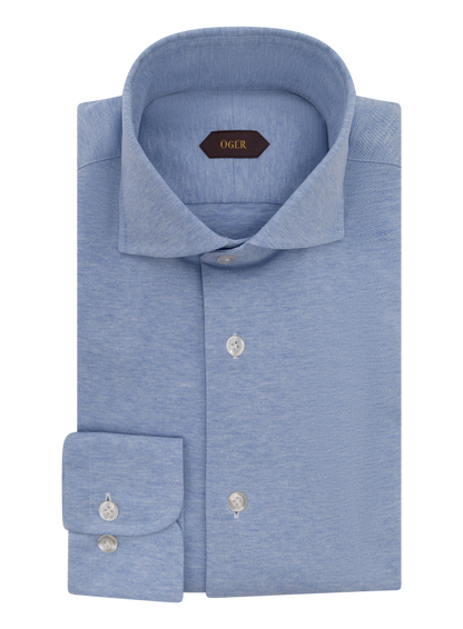 Katoenen shirt | FULL_WIDTH | Blauw