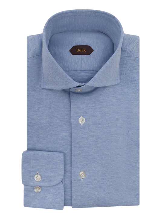 Katoenen shirt | FULL_WIDTH | Blauw
