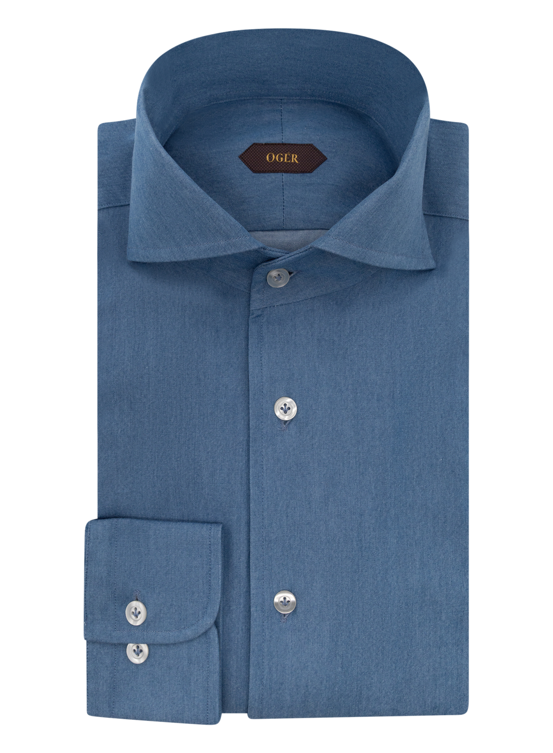 Denim katoenen shirt | FULL_WIDTH | Blue Denim