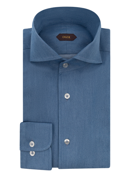 Denim katoenen shirt | FULL_WIDTH | Blue Denim