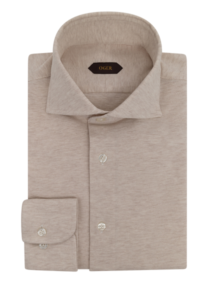 Katoen shirt | FULL_WIDTH | Beige