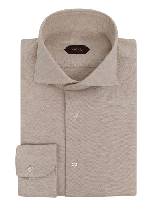 Katoen shirt | FULL_WIDTH | Beige