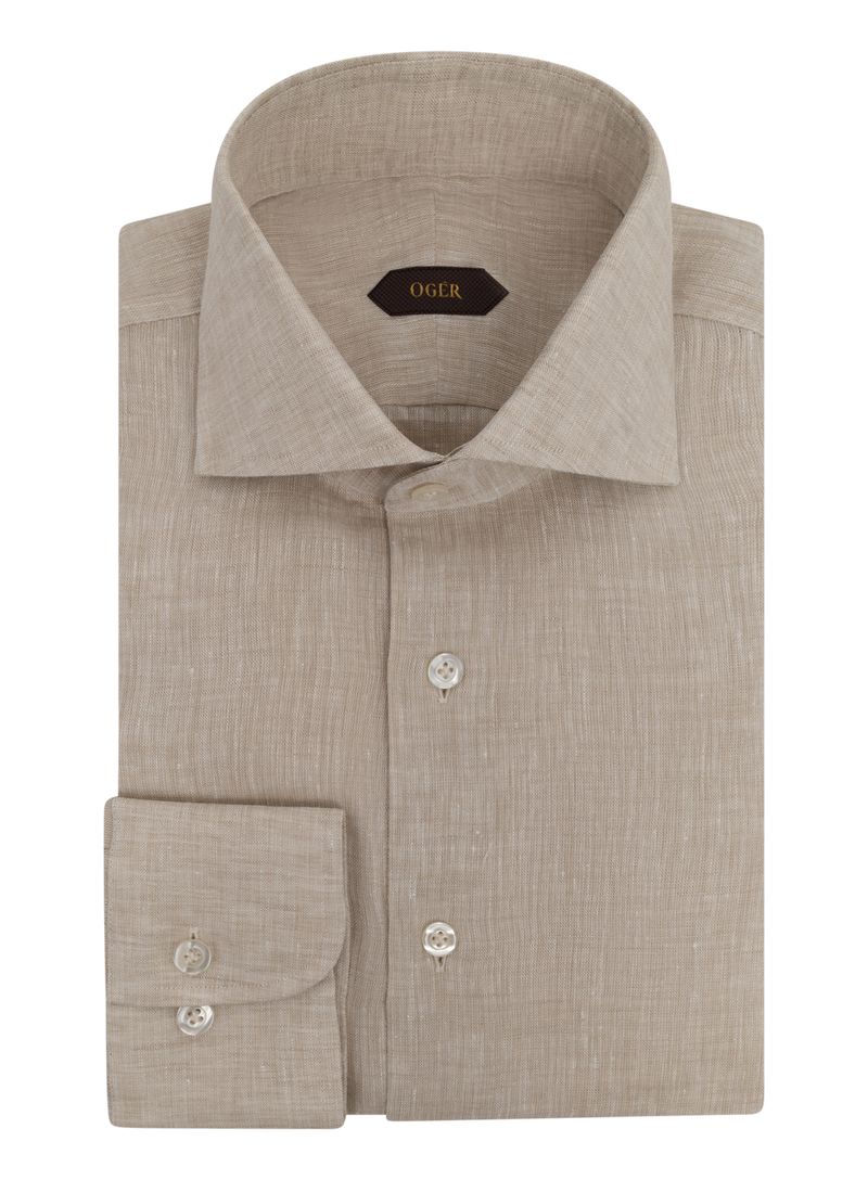 Mixed linen shirt