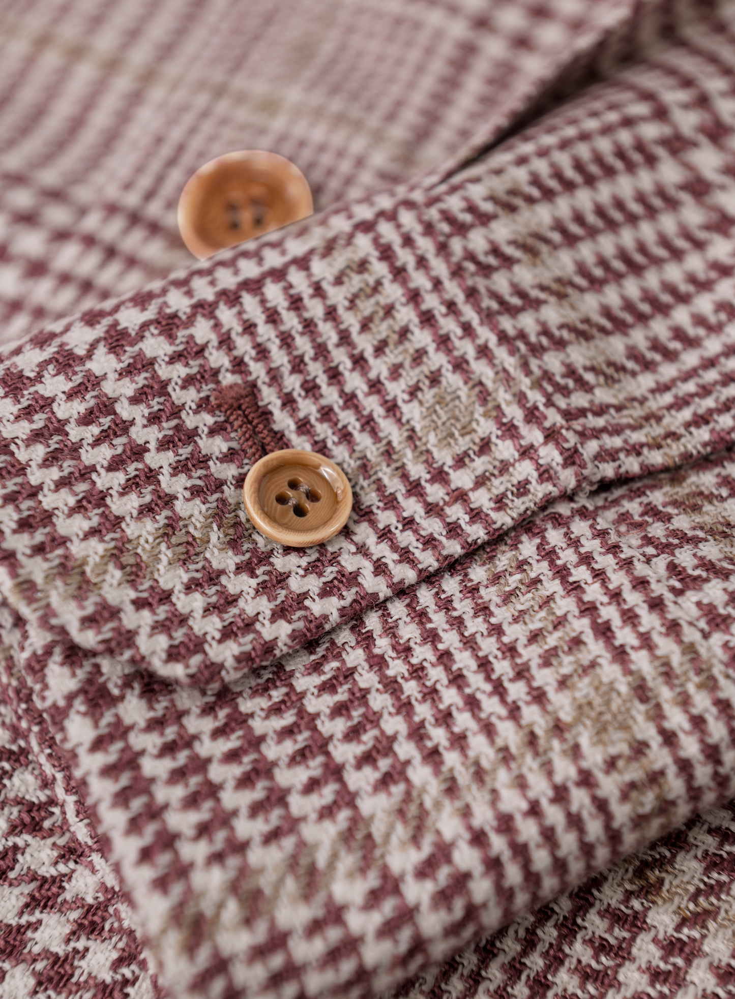 Glencheck overshirt van zijde, linnen en katoen | FULL_WIDTH | Multicolor