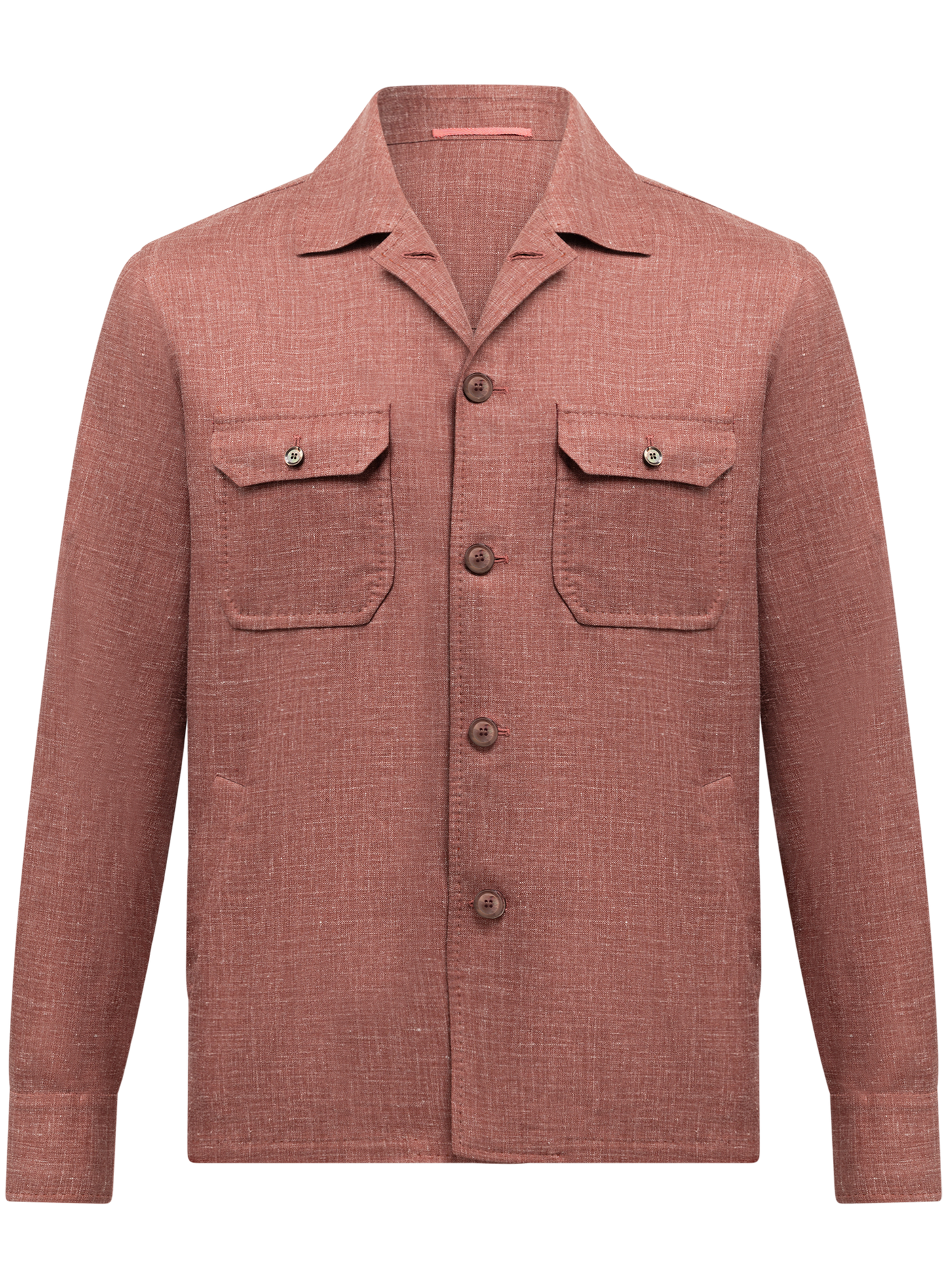 Overshirt van wol, zijde en linnen | FULL_WIDTH | Bordeaux
