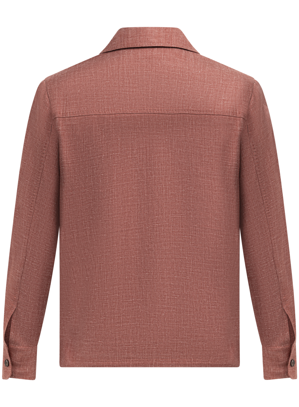 Overshirt van wol, zijde en linnen  | Bordeaux