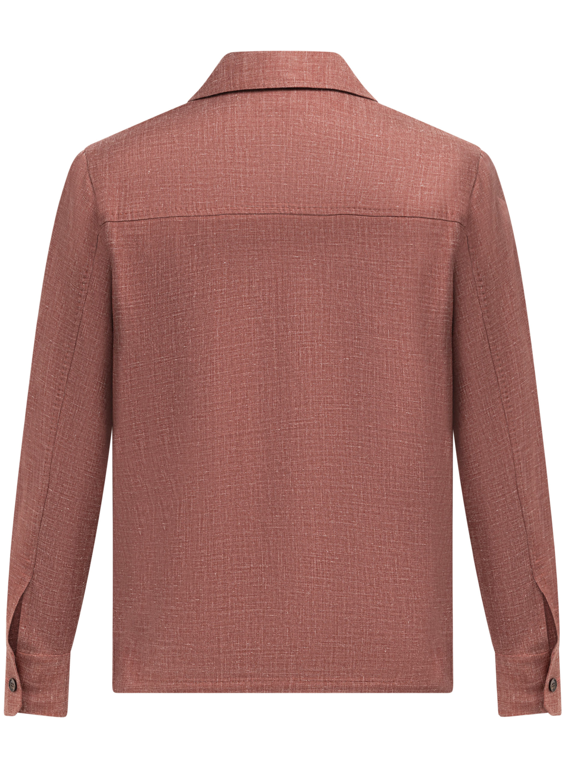 Overshirt van wol, zijde en linnen  | Bordeaux