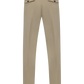 Bandplooi broek van katoen en linnen | Beige