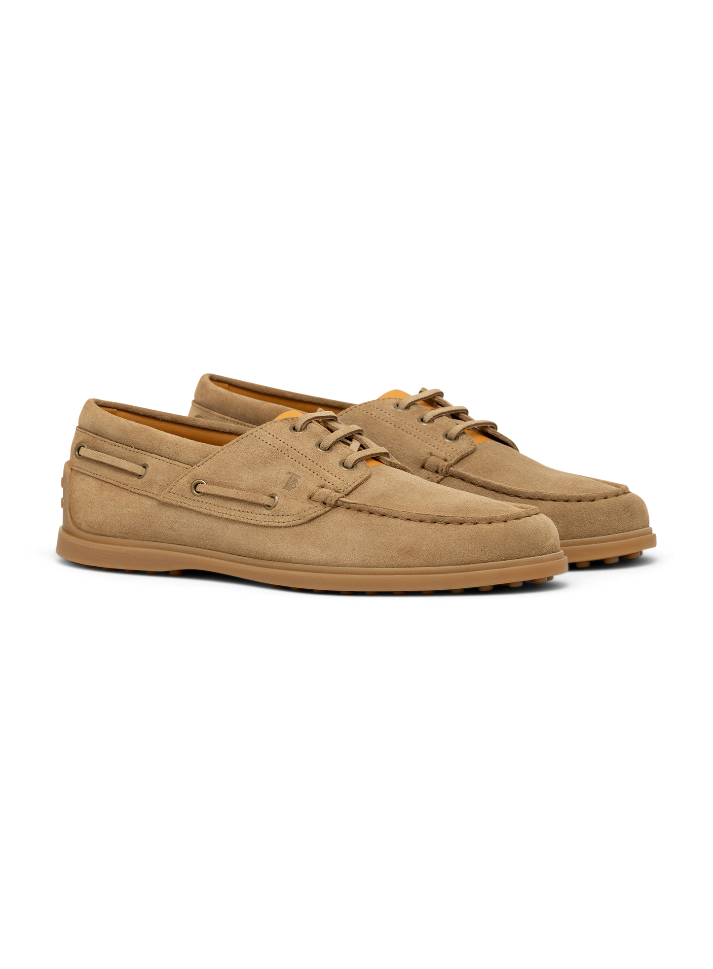 Lace-Up suède loafers | Beige