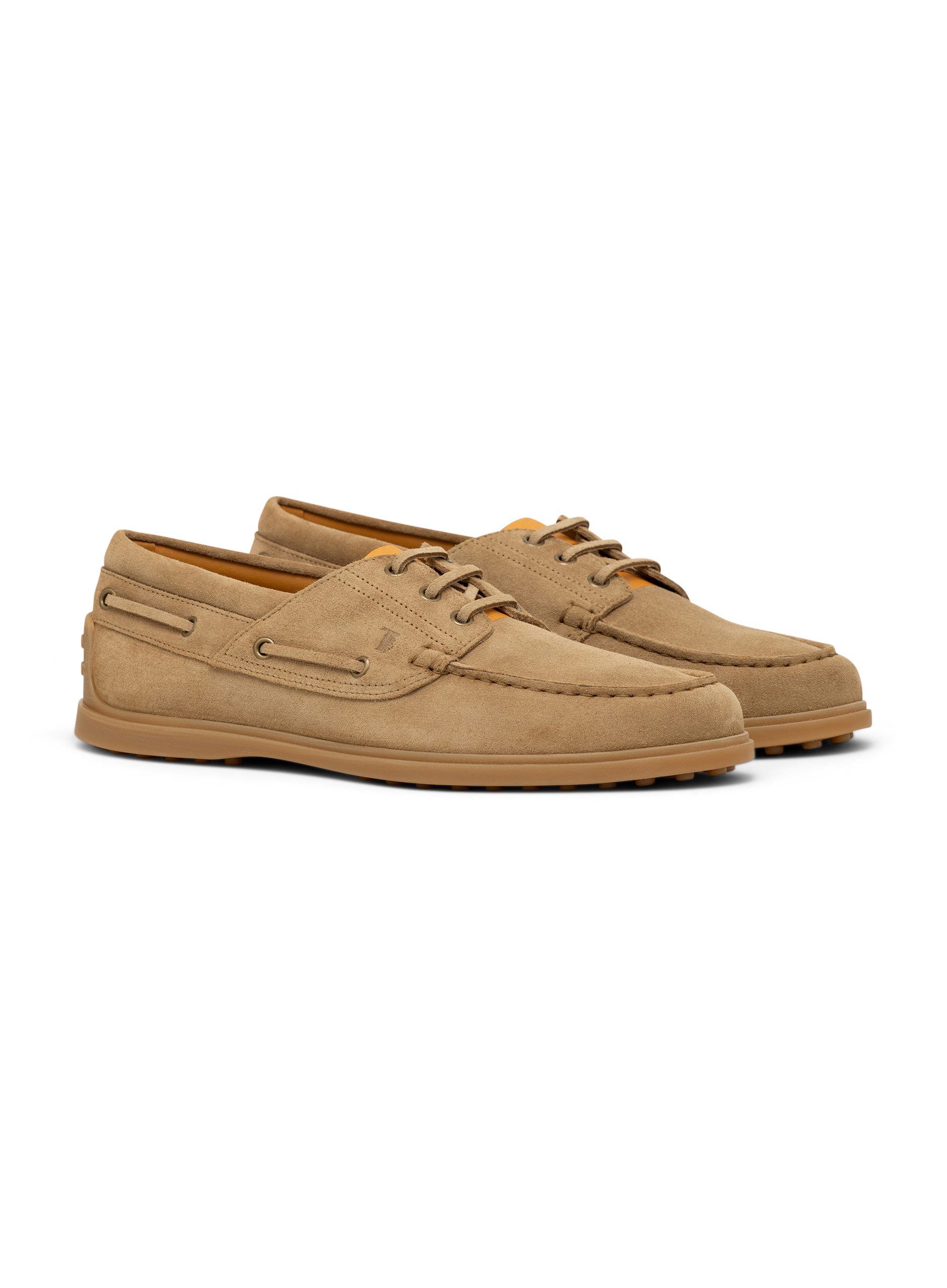 Lace-Up suède loafers | Beige