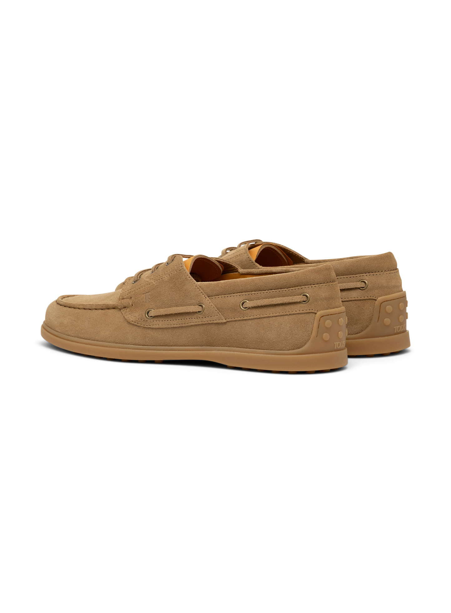 Lace-Up suède loafers | Beige