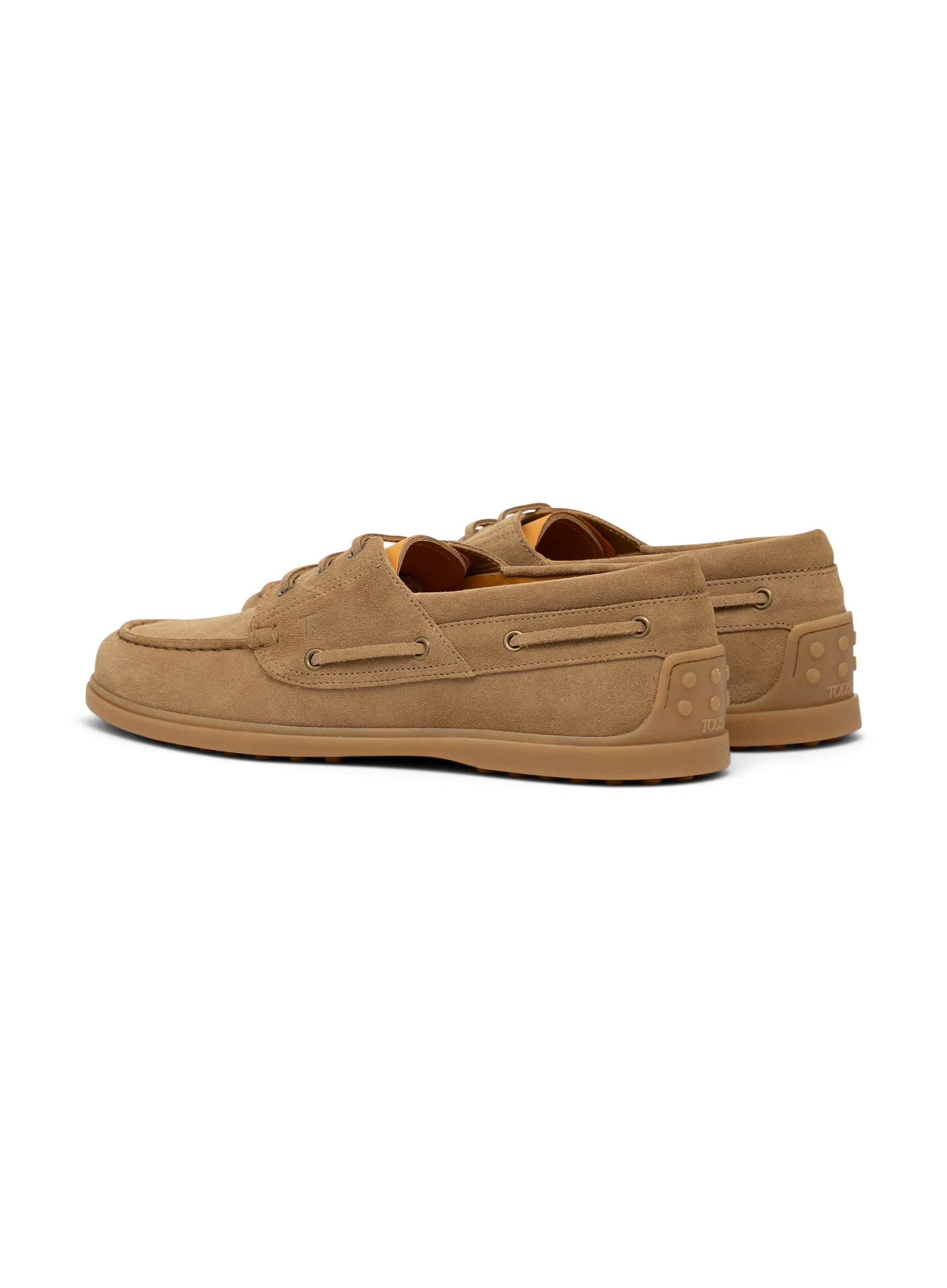Lace-Up suède loafers | Beige