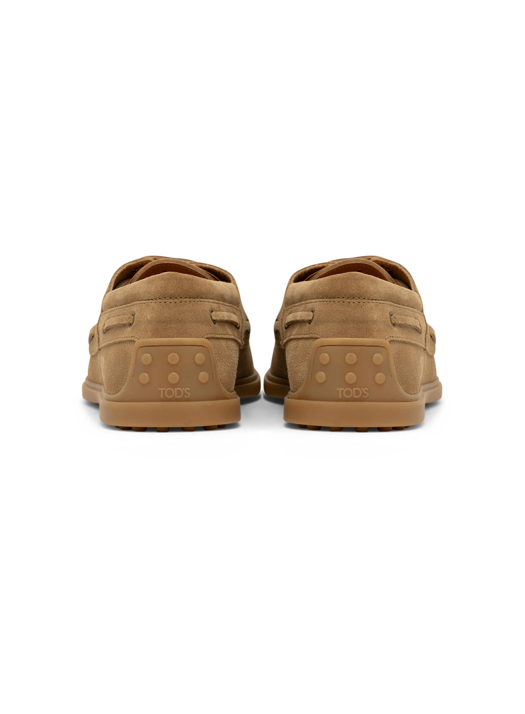 Lace-Up suède loafers | Beige