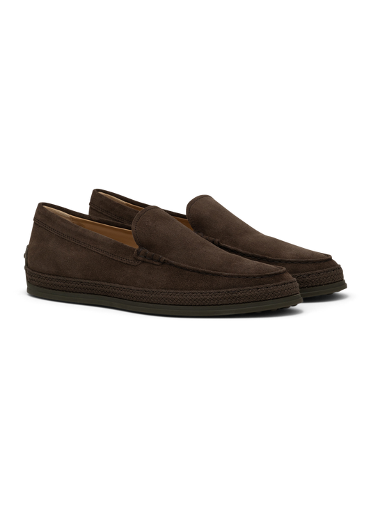 Suede slip-ons