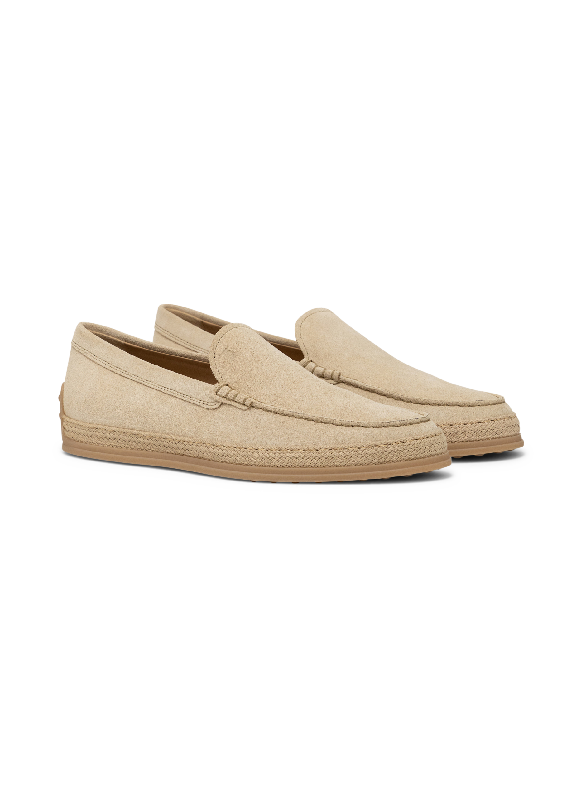Suède slip-ons | Beige
