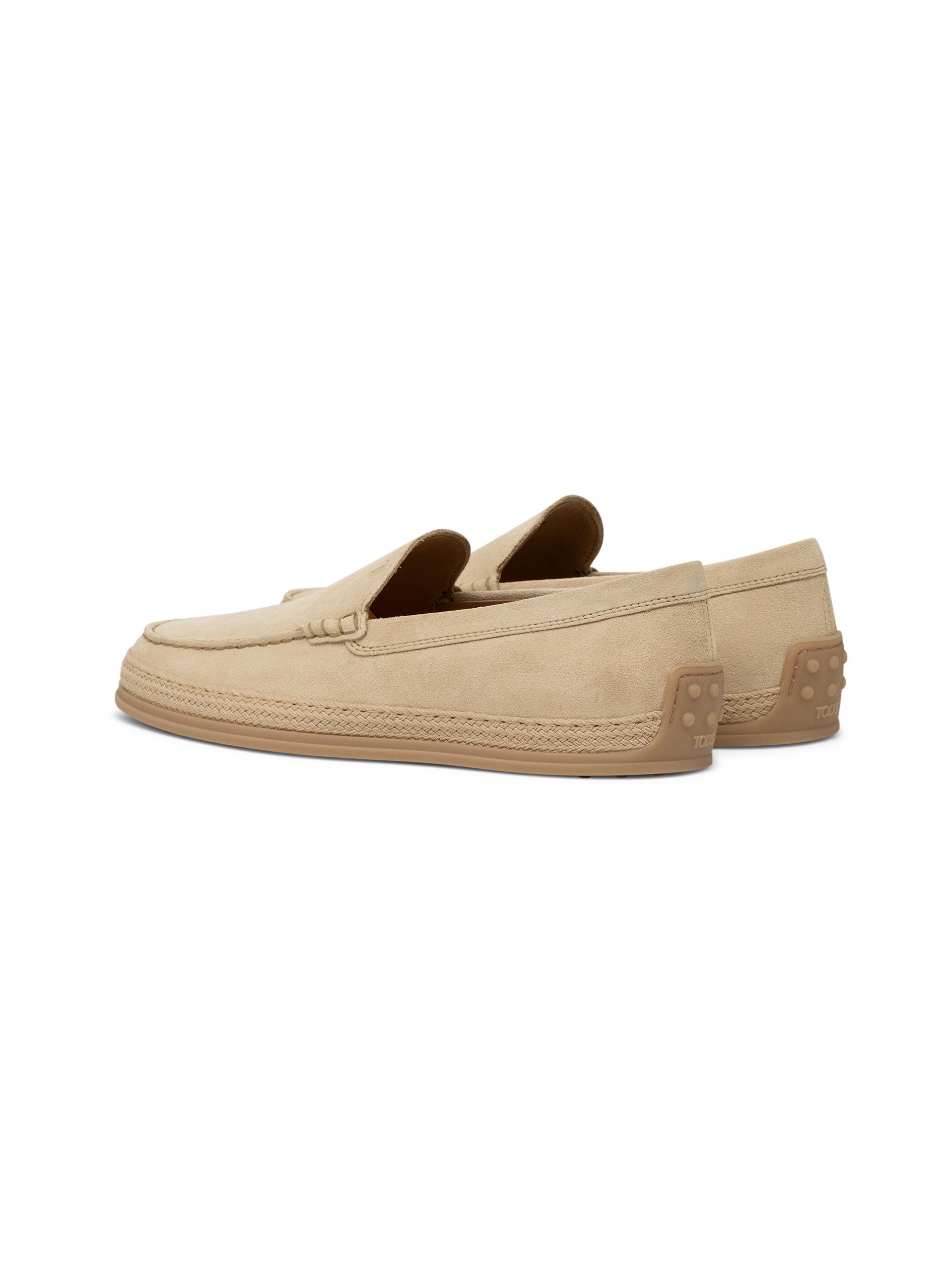 Suède slip-ons | Beige