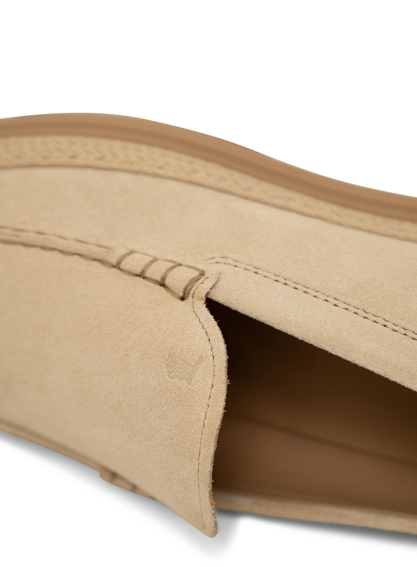 Suède slip-ons | Beige