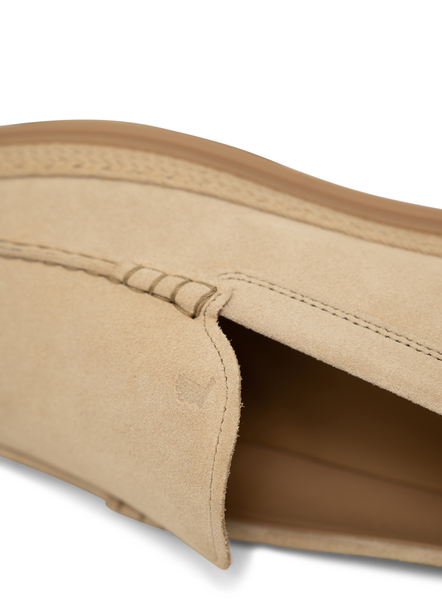 Suède slip-ons | Beige