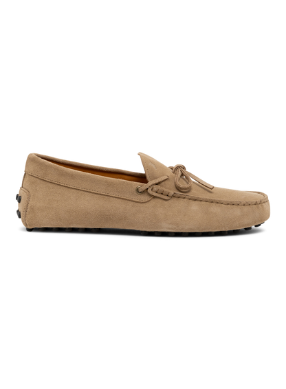 Gommino loafers van suède | Beige