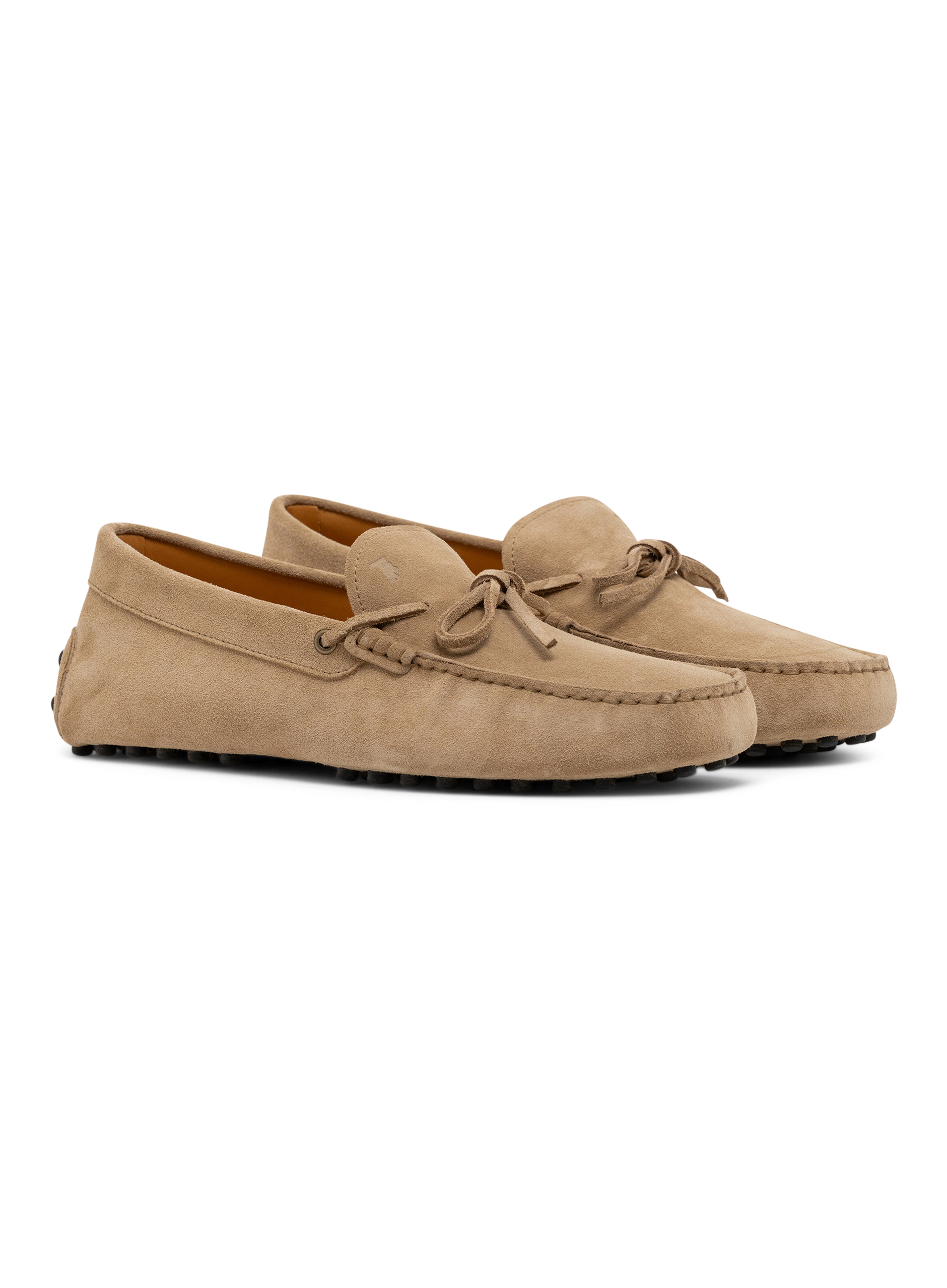 Gommino loafers van suède | Beige