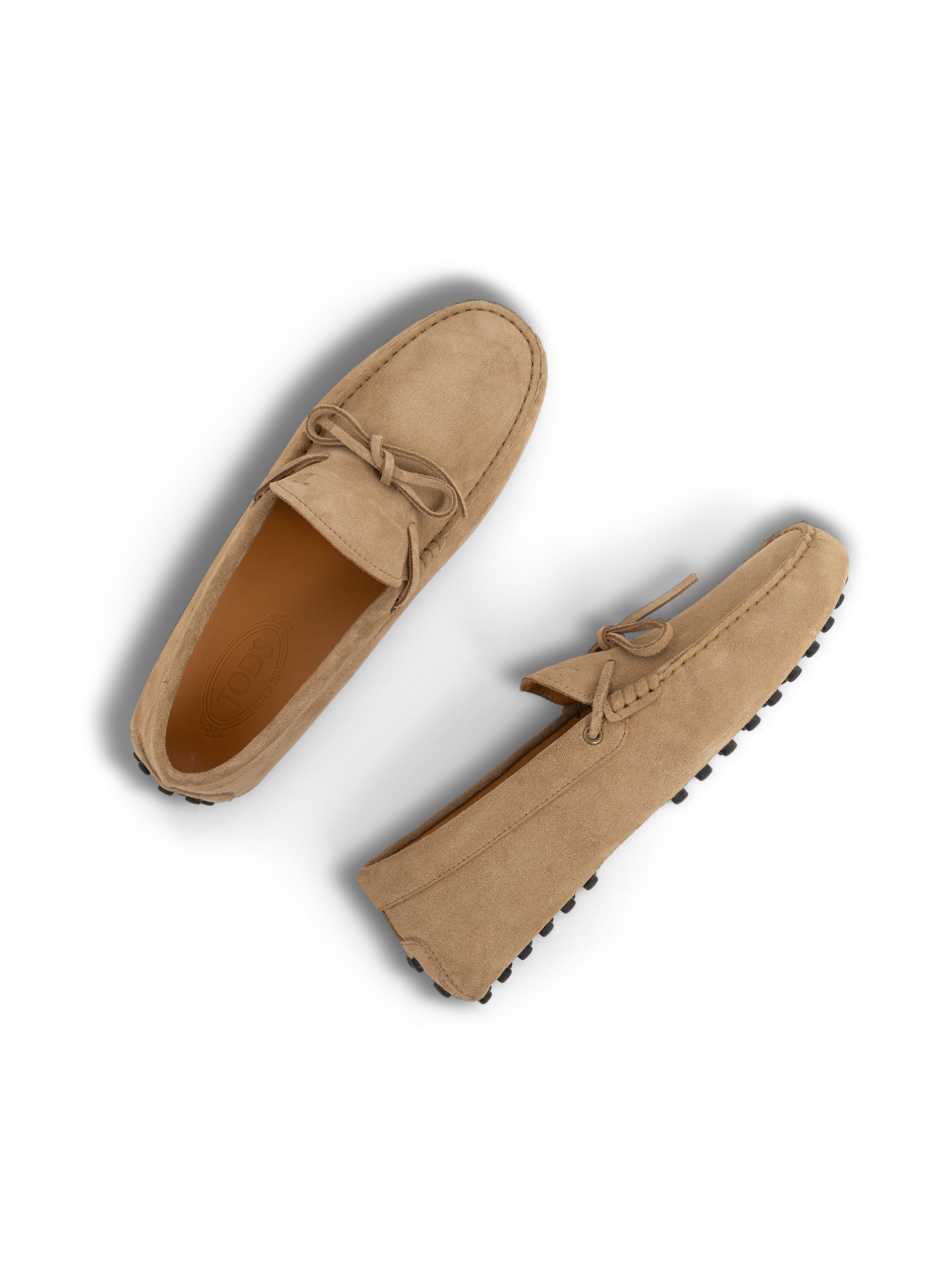 Gommino loafers van suède | Beige