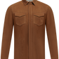 Robert overshirt van suède | COGNAC