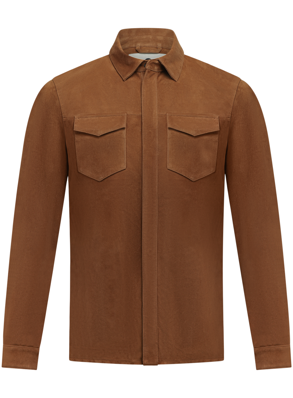 Robert overshirt van suède | COGNAC