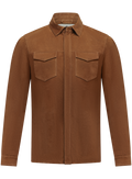 Robert overshirt van suède | COGNAC
