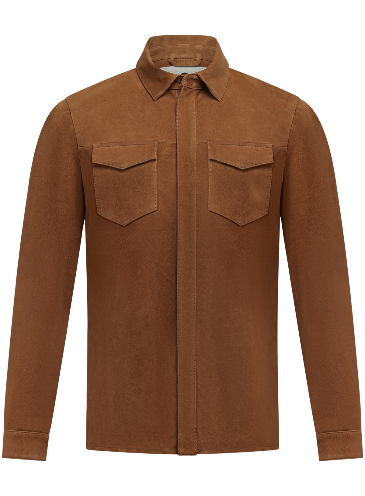 Robert overshirt van suède | COGNAC