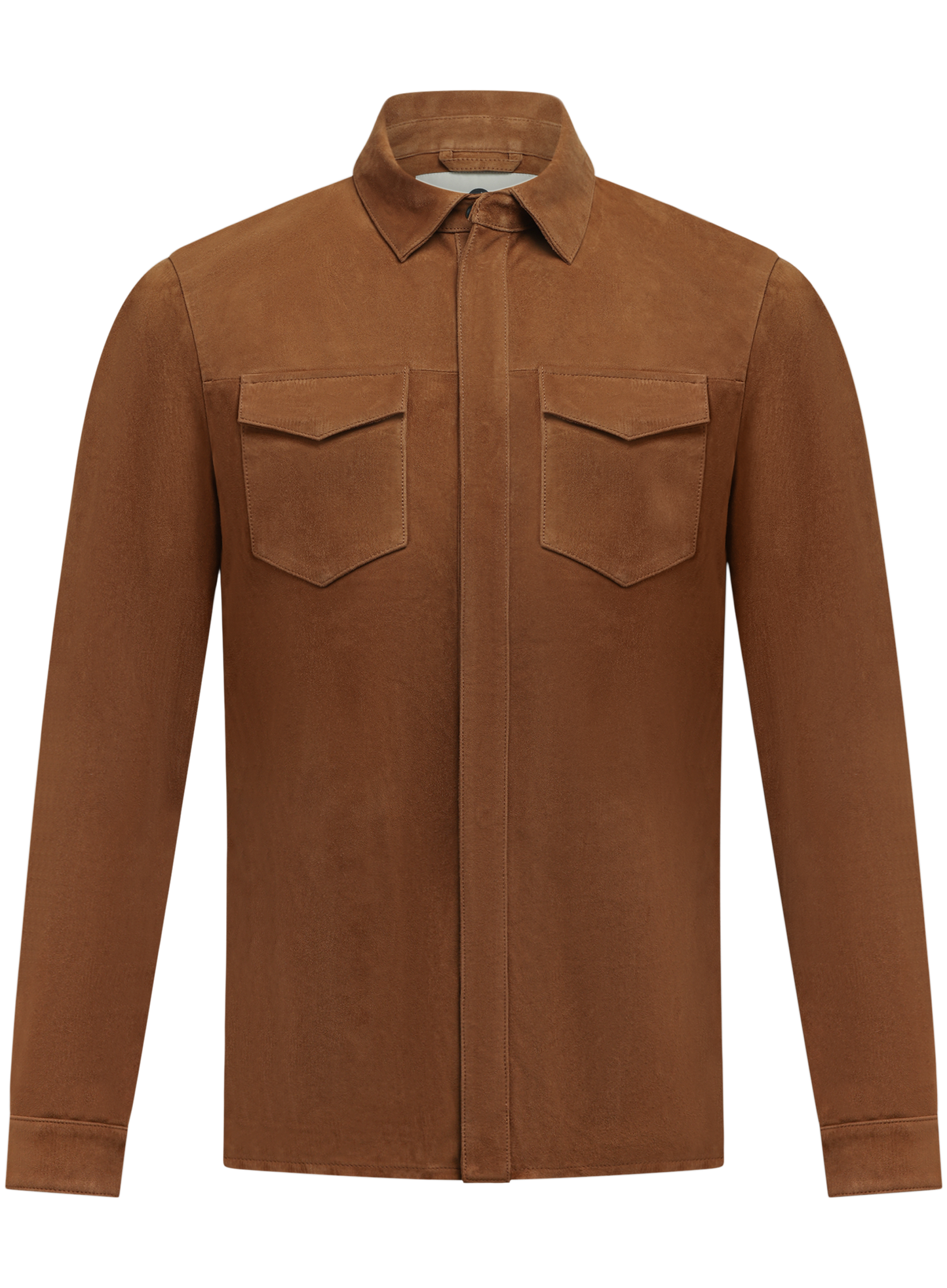 Robert overshirt van suède | COGNAC
