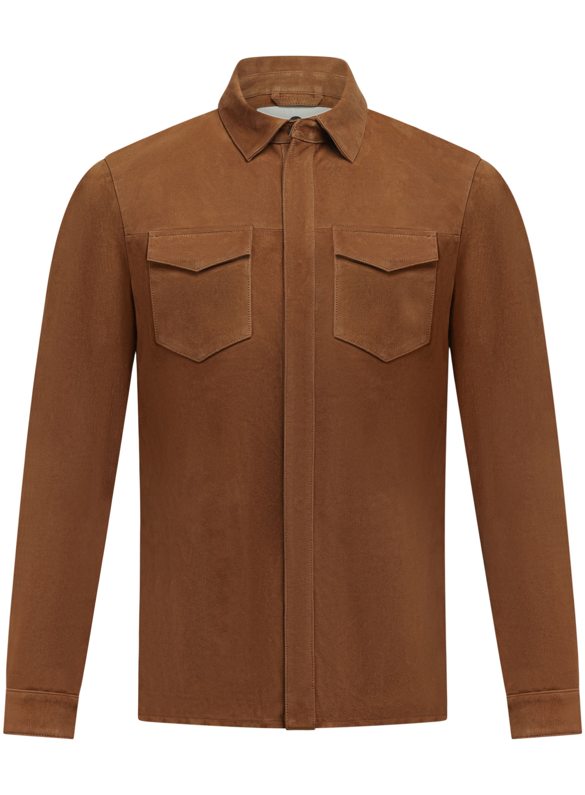 Robert overshirt van suède | COGNAC