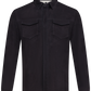 Robert overshirt van suède | BLUE NAVY