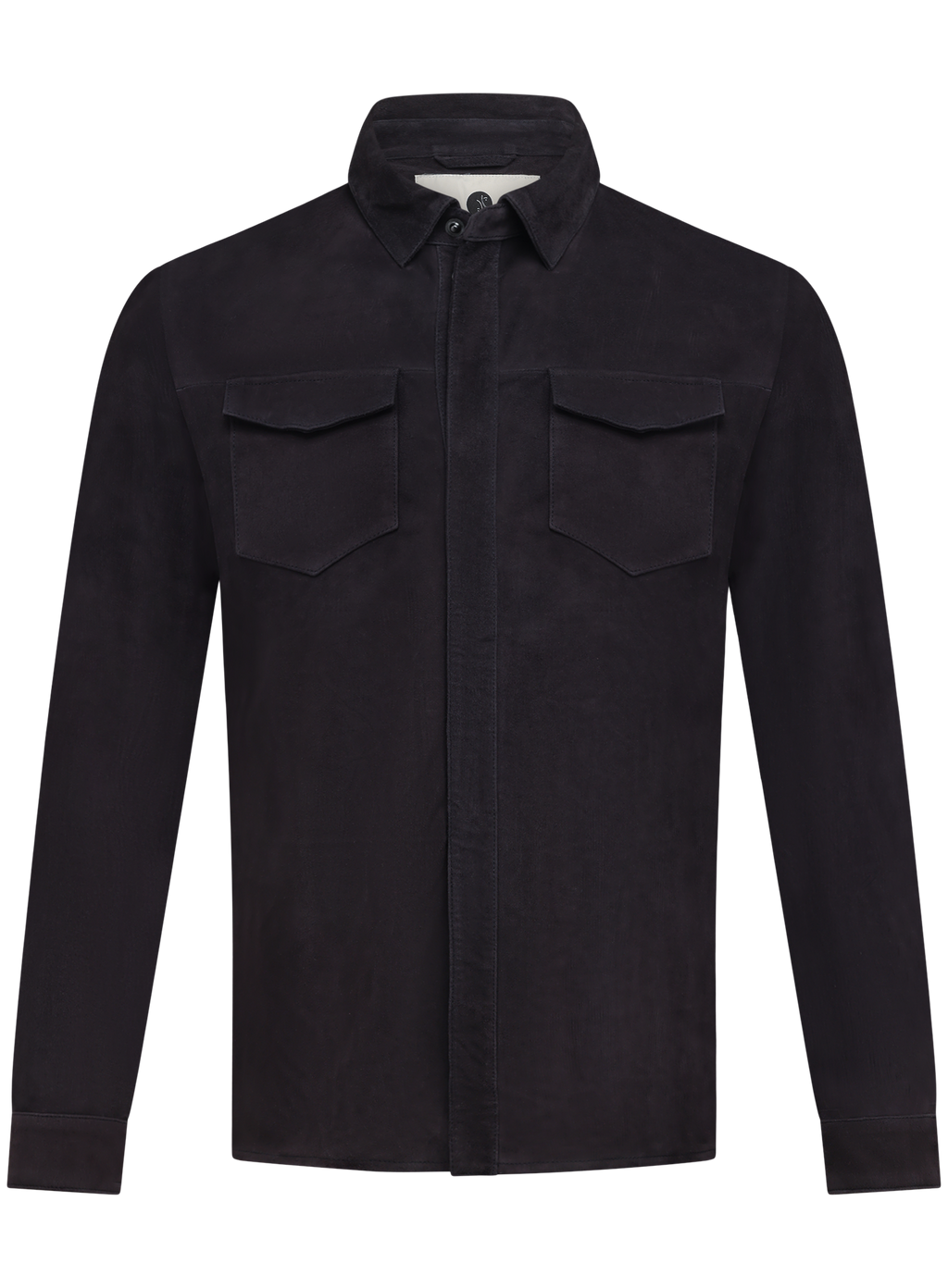Robert overshirt van suède | BLUE NAVY