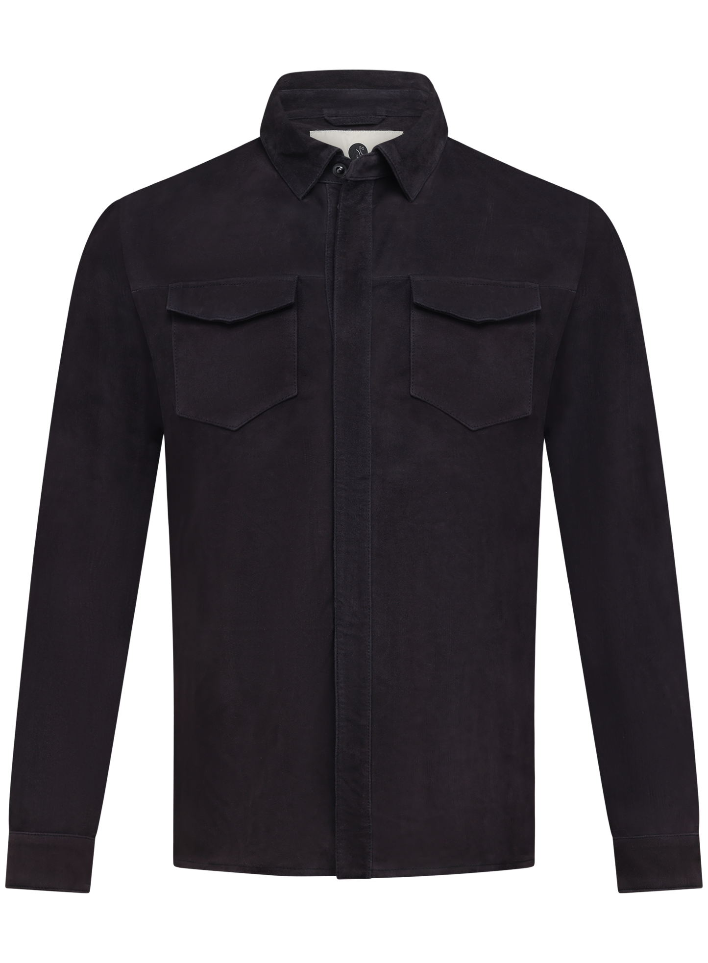 Robert overshirt van suède | BLUE NAVY