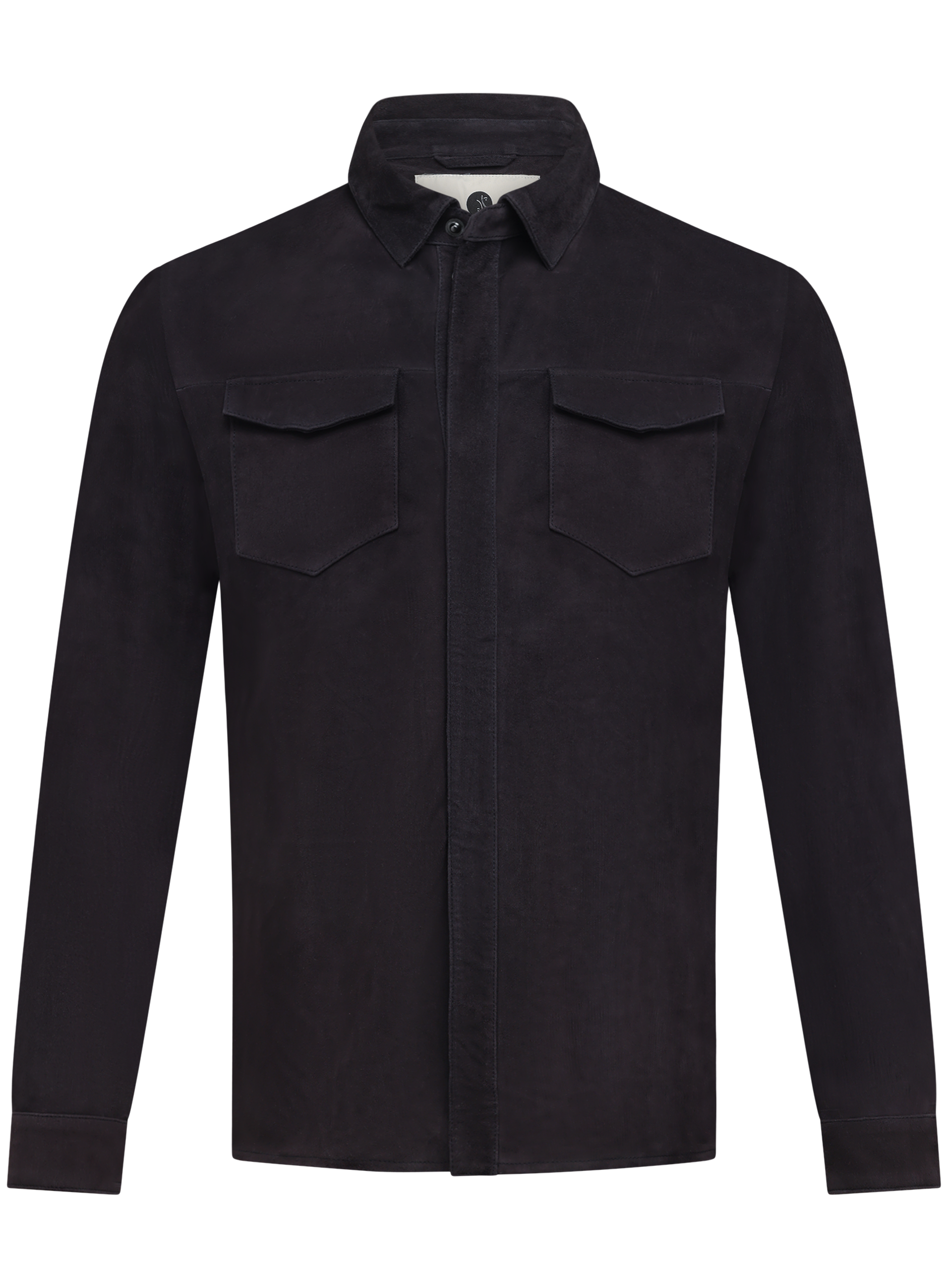 Robert overshirt van suède | BLUE NAVY