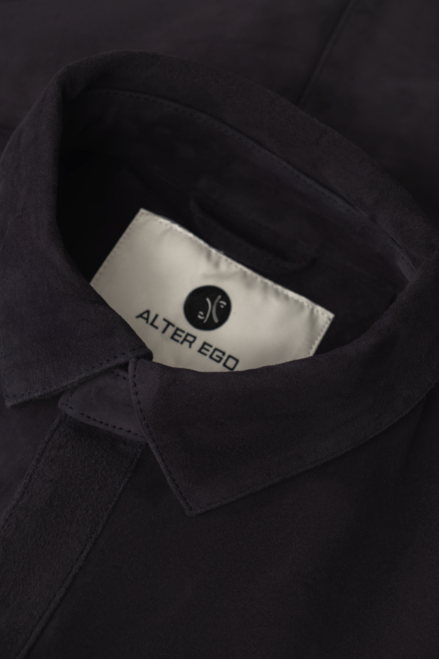 Robert overshirt van suède | BLUE NAVY