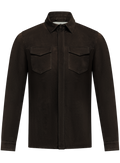 Robert overshirt van suède | D.Bruin