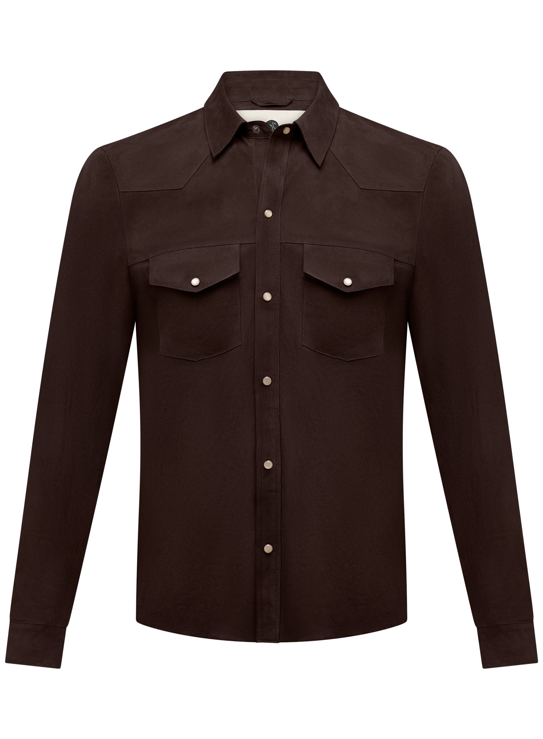 Kayce overshirt van suède | D.Bruin