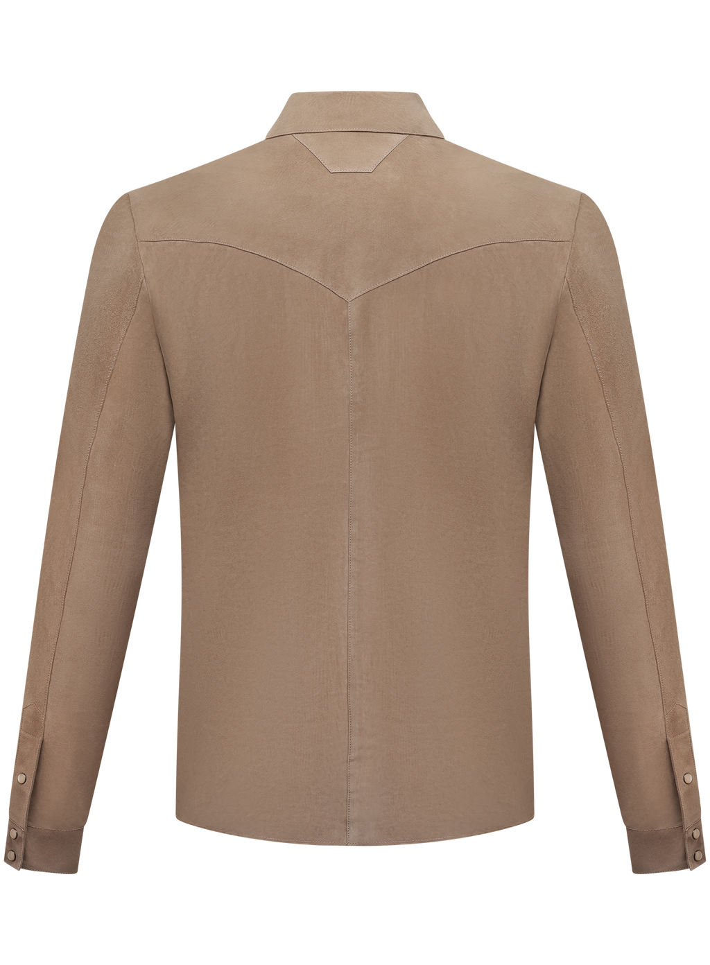 Kayce overshirt van suède | Beige