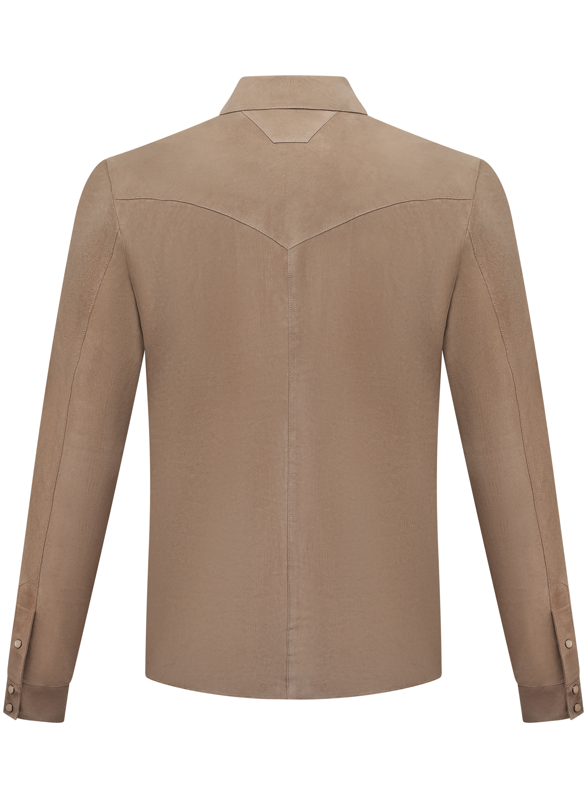 Kayce overshirt van suède | Beige