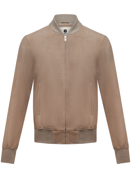 Bomberjack van suède | Beige